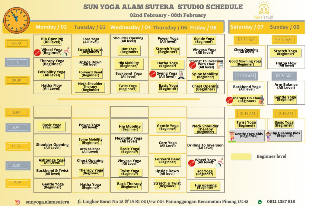 yoga alam sutera